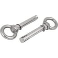 thumbnail image 2 of M10x100mm Wall 304 Stainless Steel Expansion Screws Closed Hook Anchor Bolts 5pcs (Color : Multiple Colors), 2 of 4