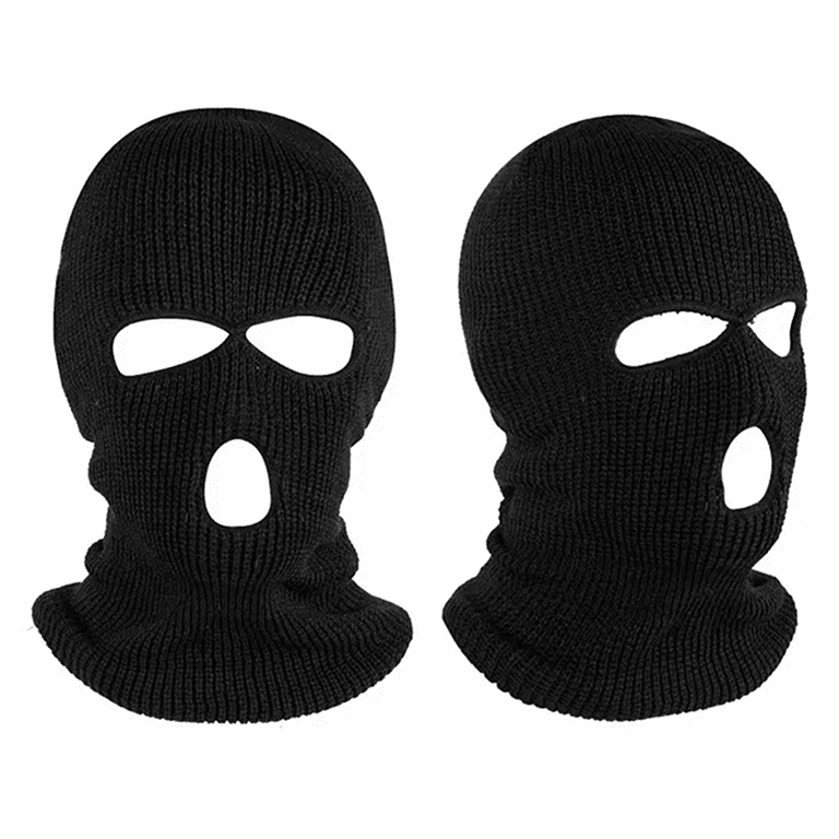 Glory Max, Winter Knitted Full Face Mask, 3-Pack, Black - Walmart.com