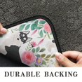 thumbnail image 6 of Husky Dog Flower Floral Door Rugs,Washable Non Slip Door Mats Indoor,Decorative Door Mats,Entry Mat Indoor for Entrance,Bedroom,Kitchen,Bathroom,30"x17", 6 of 6