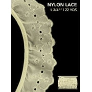Newport Ruffle Cotton Lace, per Yard