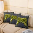 thumbnail image 4 of Erosebridal Geometric Abstract Pillow Cases , Neon Yellow Gamepad Cushion Covers 22x22, Gaming Player Decor, 4 of 6
