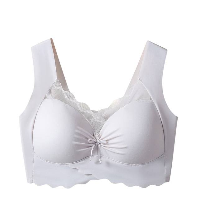 Birdeem Womans Embroidered Glossy Comfortable Breathable Bra Underwear No Rims