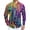Purple, variant on Fgvctg Carnival Party Long Sleeve Shirts for Men Cotton Button Down Blouses Fashion Mask Print Shirts Oversized Collared Business Casual Tops Dark Purple XL