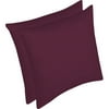Solid Burgundy Throw Pillow 2-pack