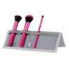 Moda Brush Complexion Perfection 4pc Travel Sized Pink Makeup Brush Set, Includes Foundation, Concealer, and Power Makeup Brushes