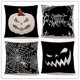 thumbnail image 4 of Set of 4 Halloween Pumpkin Head Funny Trick-Trouble Cartoon Anime Home Pillowcase (45x45cm), 4 of 4
