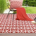 thumbnail image 6 of Superior Walvia Arrow Indoor/ Outdoor Area Rug, 3'6" x 5'6", Rust, 6 of 10