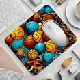 thumbnail image 2 of Basketball Printed Square Desk Mat Mousepad, 8.3x9.8 Inch, Non-Slip Rubber Bottom, Suitable for Office and Gaming, 2 of 6