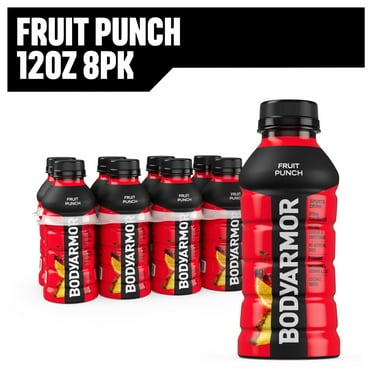 BODYARMOR Fruit Punch Electrolyte Sports Drink, 12 fl oz, 8 Pack Bottles