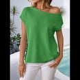thumbnail image 4 of Jersey de Punto de Corta con Hombros Descubiertos para Mujer, Color Verde, Talla M, 4 of 8