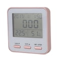 thumbnail image 4 of Termómetro digital, termómetro digital, higrómetro, reloj, comprobador de temperatura y humedad, termómetro digital, higrómetro, materiales de la mejor calidad, 4 of 12