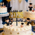 thumbnail image 5 of Klonfd Graduation Cake Class Of 2026 Cake Toppers Grad Cap Decorative Cupcake Inserts Graduation Theme Party, 5 of 5