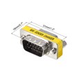 thumbnail image 2 of Adaptador de acoplador VGA Uxcell, conector cambiador de género de VGA macho a macho, conversión para extender cables, paquete de 10, 2 of 4