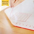 thumbnail image 4 of Large Silicone Baking Mat for Rolling Dough (40cmx60cm) Pastry Mat with Measurements Extra Thick Non Stick Fondant Mat, Counter Mat, Oven Liner, Pie Crust Mat, 4 of 7