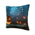 thumbnail image 2 of Wukai Spooky Halloween Premium Polyester Fleece Pillow Covers with Hidden Zipper Closure,Luxuriously Soft and Durable-24"x24", 2 of 7