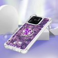 thumbnail image 5 of Funda para Xiaomi Redmi 10C con Brillo Líquido Flotante, Purpurina, Parachoques y Anillo Giratorio Soporte, 5 of 5