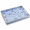 Blue and White Peony 1 Pc-15.8" x 11.8" x 1.6", variant on Serving Tray With Handles Rectangular Plastic 15.75x11.81 Inchflowererflies & Hummingbirds Style Decorative For Kitchen Dining Ta