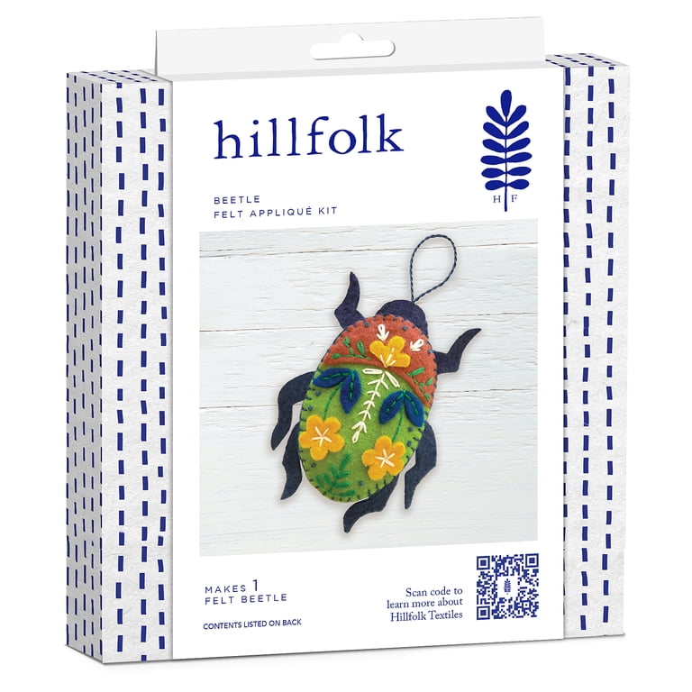 Hillfolk Appliqued Beetle Kit with Die-Cut Felt photo 1