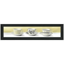Stack of Tea Cups -Yellow by House Fenway Print Wall Art Wood Multi-Color