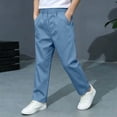 thumbnail image 6 of Bovxnpu Boys Dress Pants School Uniform Pants Boys School Uniform Elastic Waist Pants Trousers, 6 of 9