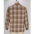 thumbnail image 4 of Woolen Shirts for Men Big & Tall S-4X Plus Size Long Sleeve Shackets Shirt with Pockets Button-Down Collared Vintage Plaid Printed Office Work Tops, 4 of 7