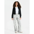 thumbnail image 3 of No Boundaries Wide Leg Cargo Pants, 31.5'' Inseam, Women's and Women's Plus Sizes XXS-4X, 3 of 6