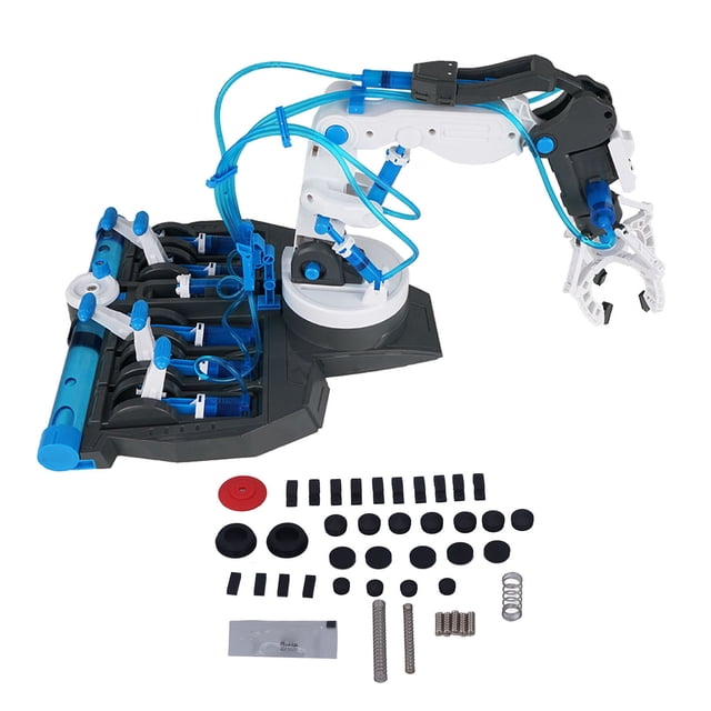 Hydraulic Robot Arm, Hydraulic Mechanical Arm Toy Rotatable For Home Blue