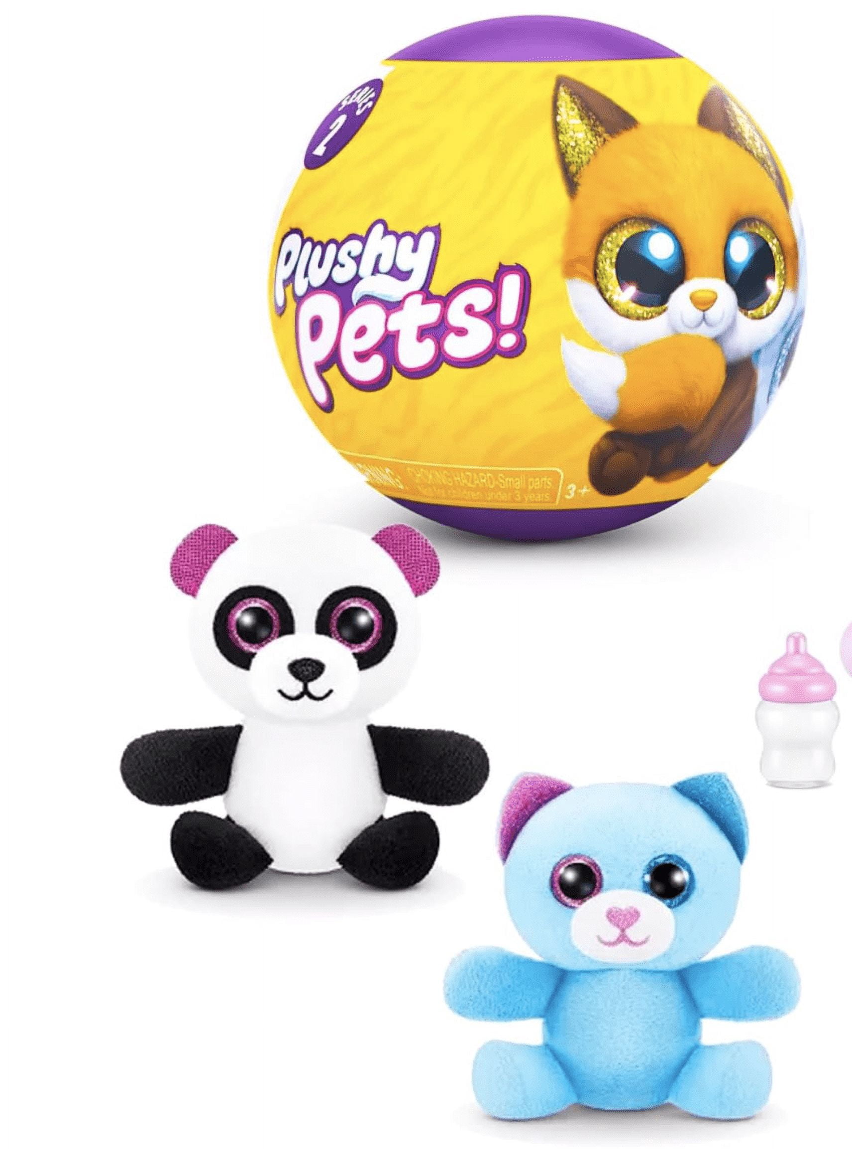 Zuru 5 Surprise Plushy Pets Mystery Set - Zuru Surprise Series 2 Mini Stuffed Animal Mystery 2 BALLSMystery Plushies for Kids, Boys, Girls