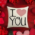 thumbnail image 5 of YUNAFFT I Love You More Pillow Love Pillow Cover Decorative Pillow with Letters Home Living Room Throw Pillow Covers Quote Pillows for Couples Valentines Day Decor Cushion Case for Sofa Couch, 5 of 6