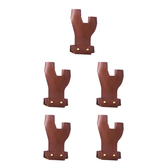 Eigraketly Herramienta de para adultos, protector de manos, práctica de tiro, guantes protectores de cuero, equipo lavable para exteriores, Type2 NO2