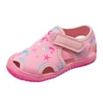 thumbnail image 2 of Conairie Girls Sandals Closed Toes Adjustable Hook And Loop Water Sneakers Childrens Breathable Summer Athletic Shoes Pink 12-18 M, 2 of 5