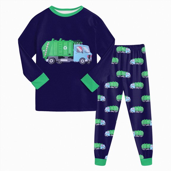 Paguaki Baby Pajamas 2 Long Sleeve Boys Pajamas Toddler Clothes Set Long Sleeve Sleepwear 2 Kids Pjs 3T 4T