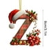 thumbnail image 2 of Adornos Navideños con Monograma Acrílico de 26 Letras y Gorro de Papá Noel | Adornos Colgantes 2D para Árbol de Navidad | Decoración Navideña para El Hogar | Adornos Navideños Multiusos para Chimenea, 2 of 5