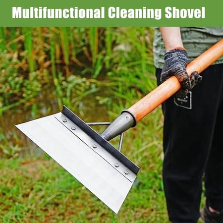 Ultimate 8in Efficient Heavy Duty Multifunctional Square Manganese Steel Flat Shovel Spade - Essential Tool for Precise Weed Removal Neat Lawn Edging and Powerful Digging in the Garden