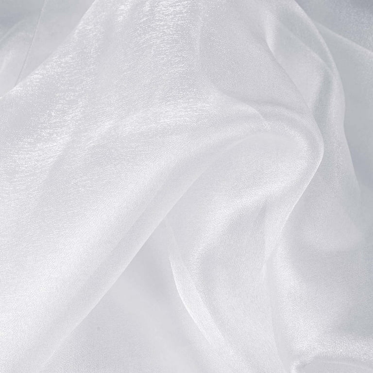 BalsaCircle 12 x 10 yards White Chiffon Fabric Bolt Wedding Favors Sewing  Craft 