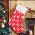 thumbnail image 5 of Coolnut Christmas Stocking Personalized Christmas Snowflake Large Candy Stocking Hanging Gift Xmas Stockings Decoration 1 PC for Family Holiday Party Ornaments Decor Fireplace, 5 of 7