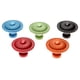 thumbnail image 1 of Vintage Muebles Perillas Cocina Redonda Cajón Cajón Armario Pull Manija Forma Forma Armario Manejo Aleación Zinc Azul Red Black, 1 of 7
