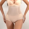 thumbnail image 2 of PEASKJP Long Sleeve Shapewear Firm Control Seamless Full Body Shaper Compression Mid Thigh Body Shapewear, Beige L, 2 of 4