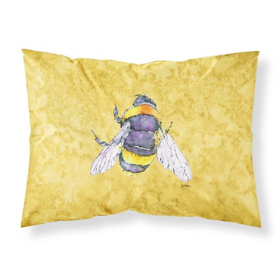 Carolines Treasures 8852PILLOWCASE Bee on Yellow Fabric Standard Pillowcase Standard multicolor