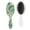 White-307, variant on Bright Colorful Hair Brush, Floral Print Detangling Brush with Vintage Wildflower and Butterfly Design