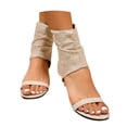 thumbnail image 2 of MKLEKYY Sandalias de Mujer Playa Sandalias de Mujer Calzado Casual Cómodo para Uso Diario Con Diseño de Punta Abierta y Tacón de Aguja de 4,8 Cm Adecuado para La Moda de Primavera y Verano, 2 of 4