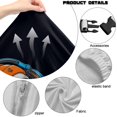 thumbnail image 7 of SCRAWLGOD Cool Skeleton Print Black 4 Pieces Gaming Chair Cover with Armrest Slipcovers Stretchy Washable Computer Chair Seat Slipcovers Cat Scratch Proof, 7 of 7