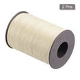 thumbnail image 3 of 2 Pack Thin Waxed Thread 137 Yards 0.55mm Polyester String Cord for Machine Sewing Hand Quilting Weaving, Linen, 3 of 5