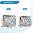 thumbnail image 4 of FORMRS 13-13.3 inch Laptop Sleeve Case Soft Carrying Quilted Computer Bag Cover, Blue Shimmering Pattern, 4 of 7