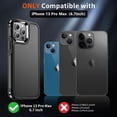 thumbnail image 2 of for iPhone 13 Pro Max Case, [12 FT Military Grade Drop Protection][with 2 Pcs Tempered Glass Screen Protector] Heavy Duty Shockproof Phone Cover for iPhone 13 Pro Max 6.7 inch,Black, 2 of 7