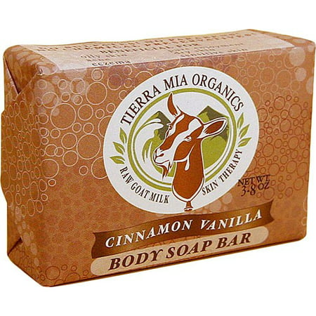 Tierra Mia Organics Goat Milk Soap Bar, Cinnamon Vanilla, 3.8