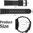 thumbnail image 3 of UBIUO Silicone Watch Bands 20mm 22mm 24mm Quick Release Rubber Watch Bands for Men and women, 3 of 4
