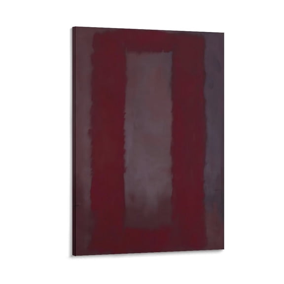 Red on Maroon by Mark Rothko Painting Poster Canvas Poster Wall Art Picture Prints Hanging Photo Gift Decor Home Posters Artworks 12x18inch(30x45cm)