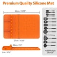 thumbnail image 4 of Silicone Griddle Cover for Blackstone 15.4 Inch Griddle, Heavy Duty Food Grade Silicone Griddle Cover, Griddle Accessories for Blackstone, Grill Protective Shelf Mat (Orange), 4 of 7