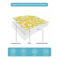 thumbnail image 5 of Baroque Yellow Twin Size Down Alternative Comforter, Lightweight Comforter Quilt Bedding Set with Pillow Shams Vintage Damask Classic Floral All Seasons Bed Comforter Duvet Insert 68"x86", 5 of 7